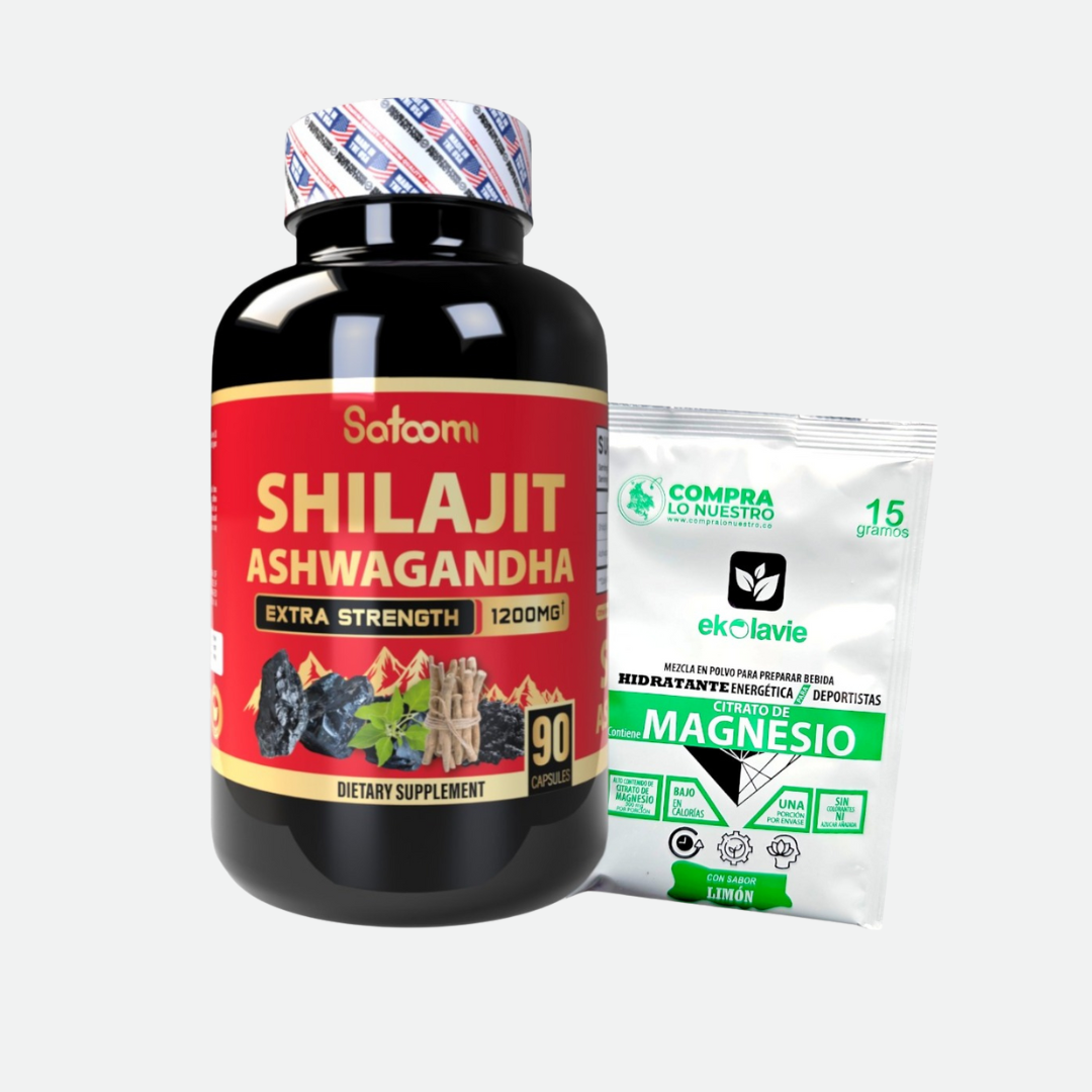 SHILAJIT MAS ASHWAGANDHA Y  SOBRE DE MAGNESIO