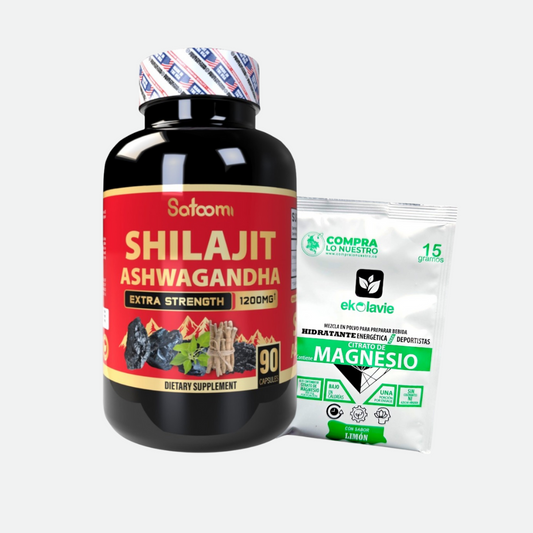 SHILAJIT MAS ASHWAGANDHA Y  SOBRE DE MAGNESIO